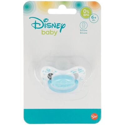 Nuggi, Mickey Mouse - Silikon-Schnuller 6 Monate+ (blau) Nuggi, Mickey Mouse - Silikon-Schnuller 6 Monate+ (blau)