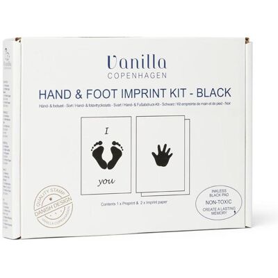 Copenhagen, Babyerinnerungen, Vanilla - Hand & Foot Inkless Pad - Black - One size Copenhagen, Babyerinnerungen, Vanilla - Hand & Foot Inkless Pad - Black - One size