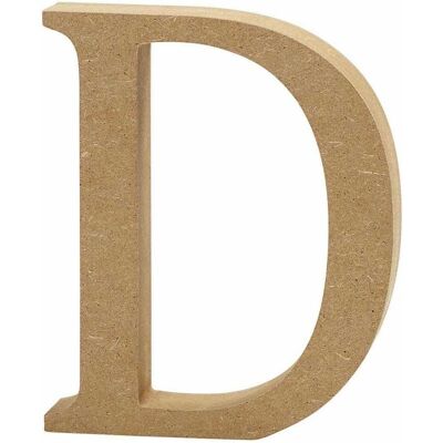 Creativ Company, Holzbuchstaben + Stoffbuchstaben, Holzbuchstabe D Creativ Company, Holzbuchstaben + Stoffbuchstaben, Holzbuchstabe D