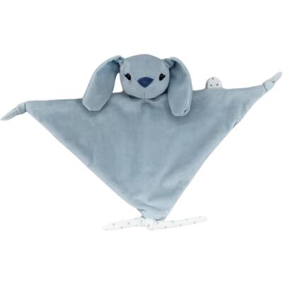 Carlo Baby, Nuggi Zubehör, - Bunny Cuddle cloth with pacifier holder - Light blue Carlo Baby, Nuggi Zubehör, - Bunny Cuddle cloth with pacifier holder - Light blue