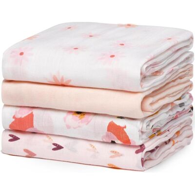 Momcozy, Pucktuch + Nuscheli, Swaddle Blanket (120 cm, 120 cm) Momcozy, Pucktuch + Nuscheli, Swaddle Blanket (120 cm, 120 cm)
