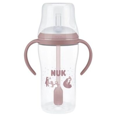 NUK, Babyflasche, Perfect Match Trinklernflasche 260 ml Bär mit Strohhal (260 ml) NUK, Babyflasche, Perfect Match Trinklernflasche 260 ml Bär mit Strohhal (260 ml)