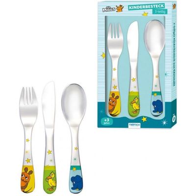 Trötsch, Kindergeschirr + Kinderbesteck, .Maus Besteckset aus Edelstahl Trötsch, Kindergeschirr + Kinderbesteck, .Maus Besteckset aus Edelstahl