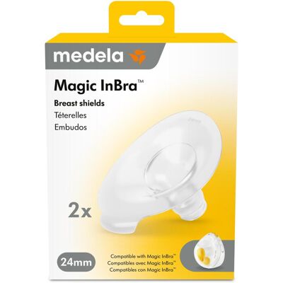 Medela, Milchpumpe Zubehör, Magic InBra Brusthauben 24mm (x2) Medela, Milchpumpe Zubehör, Magic InBra Brusthauben 24mm (x2)