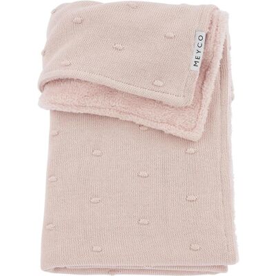 Meyco, Babydecke, Babydecke Mini Knots Teddy - zartrosa - 75x100cm (100 x 75 cm) Meyco, Babydecke, Babydecke Mini Knots Teddy - zartrosa - 75x100cm (100 x 75 cm)