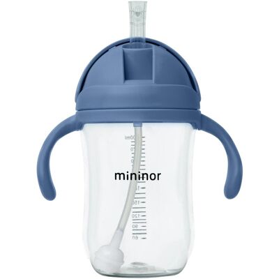 Mininor, Babyflasche, Global - Straw Bottle Tritan 330ml - Blue whale (14256) (330 ml) Mininor, Babyflasche, Global - Straw Bottle Tritan 330ml - Blue whale (14256) (330 ml)