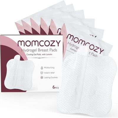 Momcozy, Milchpumpe Zubehör, Soothing Gel Pads for Breastfeeding 6 pcs Momcozy, Milchpumpe Zubehör, Soothing Gel Pads for Breastfeeding 6 pcs