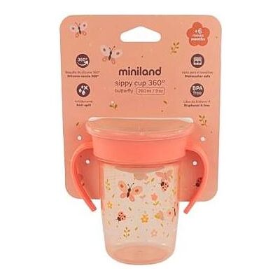Miniland, Kindergeschirr + Kinderbesteck, SIPPY CUP 360 BUTTERFLY Miniland, Kindergeschirr + Kinderbesteck, SIPPY CUP 360 BUTTERFLY