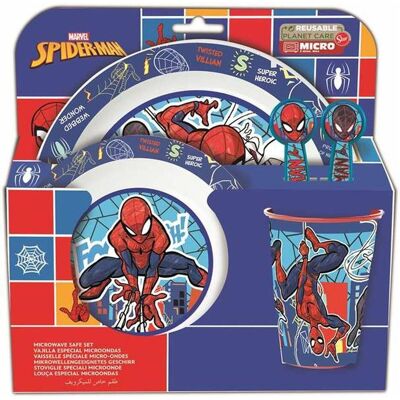 Stor, Kindergeschirr + Kinderbesteck, Spiderman - Geschirr-Set 5-teilig Stor, Kindergeschirr + Kinderbesteck, Spiderman - Geschirr-Set 5-teilig
