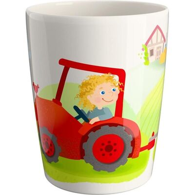 Haba, Kindergeschirr + Kinderbesteck, Becher Bauernhof Haba, Kindergeschirr + Kinderbesteck, Becher Bauernhof