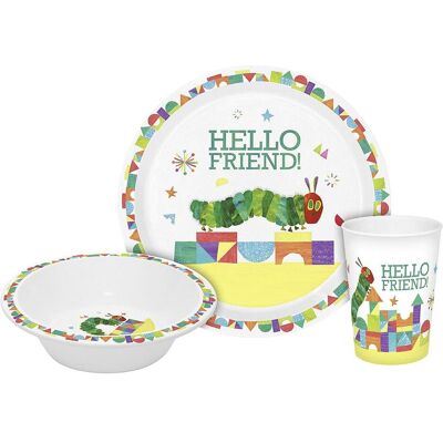 Geda Kindergeschirr-Set - Raupe Nimmersatt - Hello Friend - Mehrfarbig - Kinder Geschirr Geda Kindergeschirr-Set - Raupe Nimmersatt - Hello Friend - Mehrfarbig - Kinder Geschirr