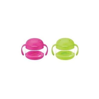 Ubbi, Kindergeschirr + Kinderbesteck, Pojemnik na Przekąski Tweat Zestaw Pink/Green 2 szt. 12m+ Ubbi, Kindergeschirr + Kinderbesteck, Pojemnik na Przekąski Tweat Zestaw Pink/Green 2 szt. 12m+