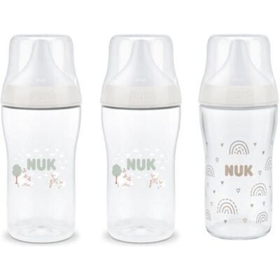 NUK, Babyflasche, Perfect Match 3er Flaschen Set PP 260ml Regenb. / Schafe (260 ml) NUK, Babyflasche, Perfect Match 3er Flaschen Set PP 260ml Regenb. / Schafe (260 ml)
