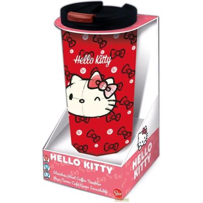 Stor, Kindergeschirr + Kinderbesteck, Sanrio Edelstahl-Trinkbecher Hello Kitty Stor, Kindergeschirr + Kinderbesteck, Sanrio Edelstahl-Trinkbecher Hello Kitty