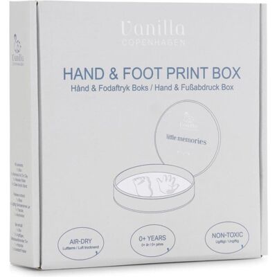 Copenhagen, Babyerinnerungen, Vanilla - Hand & Foot Print - Silver and white - One size (5001620501) Copenhagen, Babyerinnerungen, Vanilla - Hand & Foot Print - Silver and white - One size (5001620501)