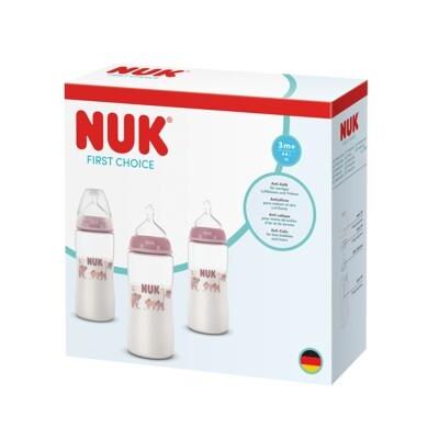NUK, Babyflasche, First Choice + Girl 3er Flaschenset Koala (300 ml) NUK, Babyflasche, First Choice + Girl 3er Flaschenset Koala (300 ml)
