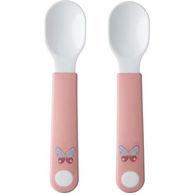 Mepal, Kindergeschirr + Kinderbesteck, Lernbesteck Set 2 pcs - Flowers&Butterflies Mepal, Kindergeschirr + Kinderbesteck, Lernbesteck Set 2 pcs - Flowers&Butterflies