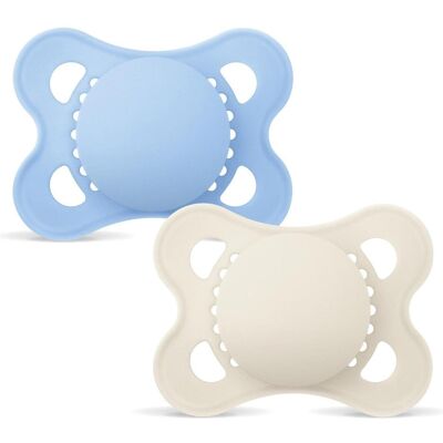 MAM, Nuggi, - Orig Silk Pacifiers - Blue - 0-6 months (0 - 6 Monate) MAM, Nuggi, - Orig Silk Pacifiers - Blue - 0-6 months (0 - 6 Monate)