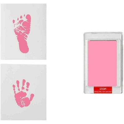 Dooky, Babyerinnerungen, Handabdruck-Set Pink, 12 x 10 cm Dooky, Babyerinnerungen, Handabdruck-Set Pink, 12 x 10 cm