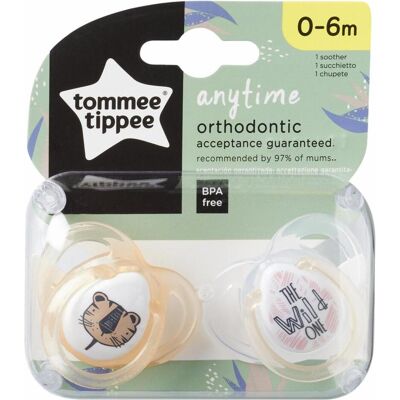 Tommee Tippee, Nuggi, Ultimate Fit DECO silikonový dudlík 0–6 m BOY 2ks - více barevných variant (2x, 0 - 6 Monate) Tommee Tippee, Nuggi, Ultimate Fit DECO silikonový dudlík 0–6 m BOY 2ks - více barevných variant (2x, 0 - 6 Monate)