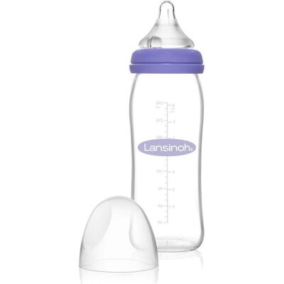 Lansinoh, Babyflasche, Weithalsflasche mit NaturalWave Sauger (240 ml) Lansinoh, Babyflasche, Weithalsflasche mit NaturalWave Sauger (240 ml)