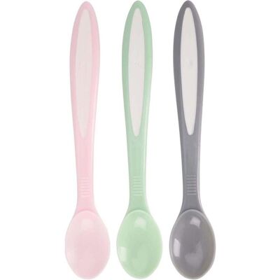 Kindergeschirr + Kinderbesteck, 5er Set Babylöffel Pastell Kindergeschirr + Kinderbesteck, 5er Set Babylöffel Pastell