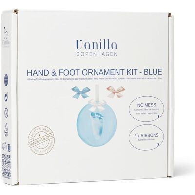 Copenhagen, Babyerinnerungen, Vanilla - Hand & Foot Clay Kit - Blue - Ø11 cm Copenhagen, Babyerinnerungen, Vanilla - Hand & Foot Clay Kit - Blue - Ø11 cm