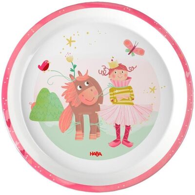Haba, Kindergeschirr + Kinderbesteck, Teller Prinzessin & Pferd Haba, Kindergeschirr + Kinderbesteck, Teller Prinzessin & Pferd