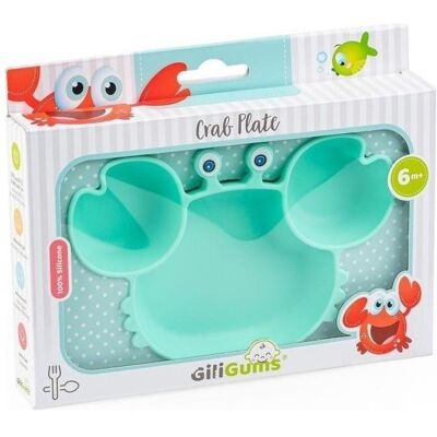 Dumel, Kindergeschirr + Kinderbesteck, Minze-Krabbenteller Dumel, Kindergeschirr + Kinderbesteck, Minze-Krabbenteller