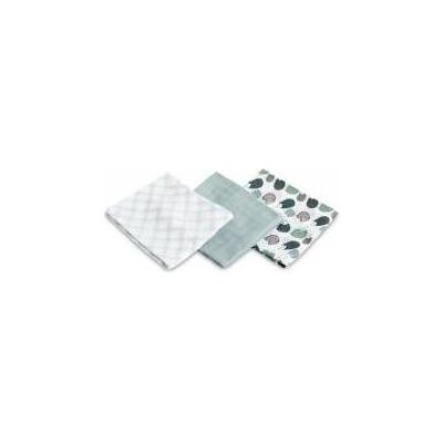 Sensillo, Pucktuch + Nuscheli, PIELUCHA BAMBUSOWA 3-pak JEŻYK BLUE 70X80 (80 x 70 cm) Sensillo, Pucktuch + Nuscheli, PIELUCHA BAMBUSOWA 3-pak JEŻYK BLUE 70X80 (80 x 70 cm)
