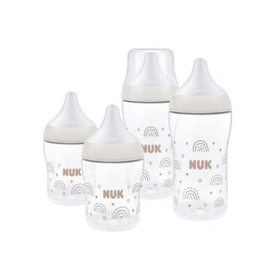 NUK, Babyflasche, Perfect Match 4er Flaschen Set PP Regenbogen (150 ml) NUK, Babyflasche, Perfect Match 4er Flaschen Set PP Regenbogen (150 ml)