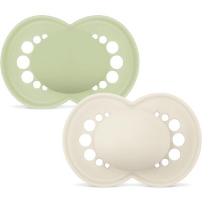 MAM, Nuggi, - Orig Silk Pacifiers 6-16m - Green (6 - 16 Monate) MAM, Nuggi, - Orig Silk Pacifiers 6-16m - Green (6 - 16 Monate)