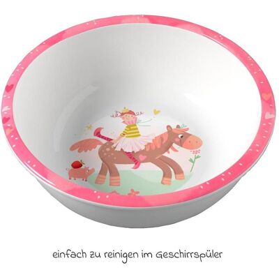 Haba, Kindergeschirr + Kinderbesteck, Schüssel Prinzessin & Pferd Haba, Kindergeschirr + Kinderbesteck, Schüssel Prinzessin & Pferd