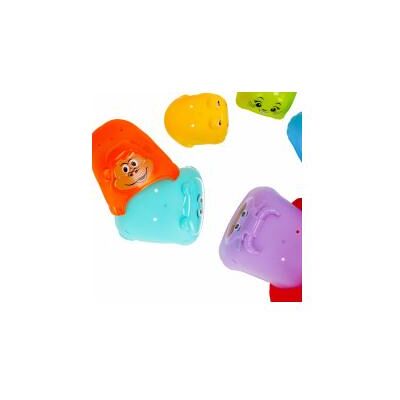 Bambam, Kindergeschirr + Kinderbesteck, Stapelbecher Tiere 0/12 Bambam, Kindergeschirr + Kinderbesteck, Stapelbecher Tiere 0/12