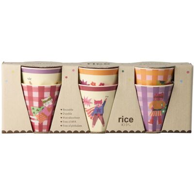 Rice, Kindergeschirr + Kinderbesteck, - Melamine Kids Cup with Hero Print - Pink - Small - 160 ml Rice, Kindergeschirr + Kinderbesteck, - Melamine Kids Cup with Hero Print - Pink - Small - 160 ml