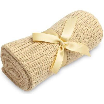 Sensillo, Babydecke, Koc Ażurowy Moli Beż Kawa Sensillo, Babydecke, Koc Ażurowy Moli Beż Kawa