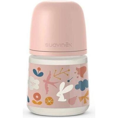 Suavinex, Babyflasche, freie Flussflasche, rosa 150 ml (150 ml) Suavinex, Babyflasche, freie Flussflasche, rosa 150 ml (150 ml)