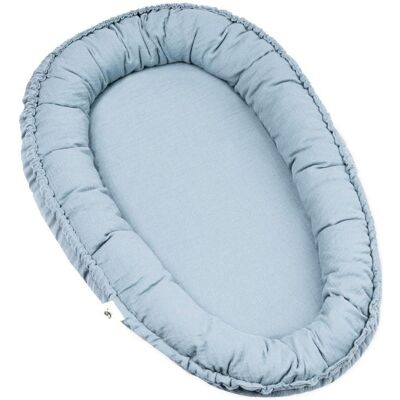 Julius Zöllner, Babynest, Musselin Kuschelnest NIDO, denim Julius Zöllner, Babynest, Musselin Kuschelnest NIDO, denim