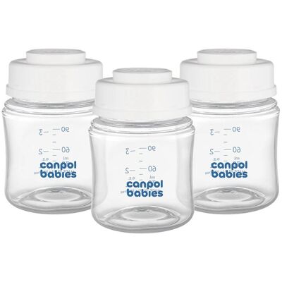 Canpol, Babynahrungsbehälter, Express Care Bottle Set For Breast Milk Storage Canpol, Babynahrungsbehälter, Express Care Bottle Set For Breast Milk Storage