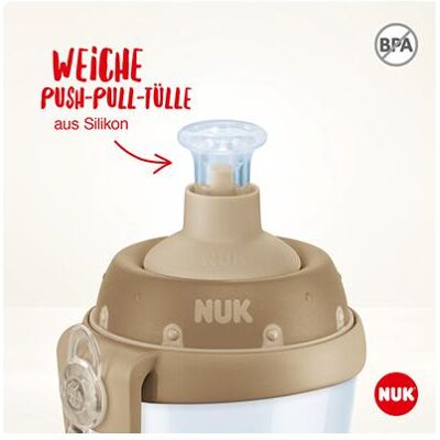 NUK, Babyflasche, Disney Minnie Mouse Sports Cup, 450ml, Push-Pull-Tülle aus Silikon, ab 24 Monaten, rosa (450 ml) NUK, Babyflasche, Disney Minnie Mouse Sports Cup, 450ml, Push-Pull-Tülle aus Silikon, ab 24 Monaten, rosa (450 ml)