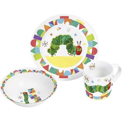 Geda Labels, Kindergeschirr + Kinderbesteck, Frühstücksset Nimmersatt 3tlg. Geda Labels, Kindergeschirr + Kinderbesteck, Frühstücksset Nimmersatt 3tlg.