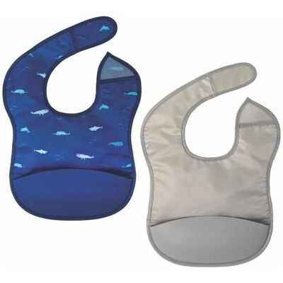 Tiny Love, Lätzchen, Lätzchen mit Silikontasche, Packung 2 Tiny Love, Lätzchen, Lätzchen mit Silikontasche, Packung 2