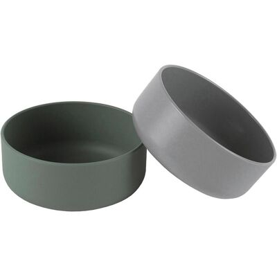 dantoy, Kindergeschirr + Kinderbesteck, Tiny Bio Schale grau/grün 2erP dantoy, Kindergeschirr + Kinderbesteck, Tiny Bio Schale grau/grün 2erP
