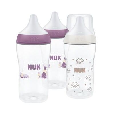 NUK, Babyflasche, Perfect Match 3er Flaschen Set PP 260ml Regenb. /Nilpfe. (260 ml) NUK, Babyflasche, Perfect Match 3er Flaschen Set PP 260ml Regenb. /Nilpfe. (260 ml)