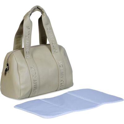 Childhome Wickeltasche Mommy Club Signatur Leder grün Childhome Wickeltasche Mommy Club Signatur Leder grün