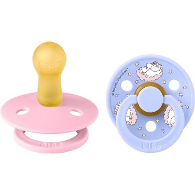Bibs, Nuggi, - x Moomin Pacifier Dreaming Latex - Baby Pink - Size 2 (2x) Bibs, Nuggi, - x Moomin Pacifier Dreaming Latex - Baby Pink - Size 2 (2x)
