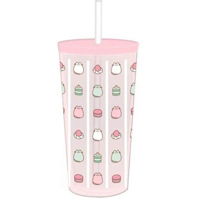 Pusheen, Kindergeschirr + Kinderbesteck, Pusheen-Becher mit Tube Pusheen, Kindergeschirr + Kinderbesteck, Pusheen-Becher mit Tube