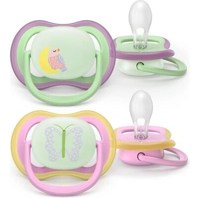 Philips Avent, Nuggi, māneklītis Ultra Air Night 6-18M (2gab) SCF376/29 SCF376/29 (8720689042529) (2x, 6 - 18 Monate) Philips Avent, Nuggi, māneklītis Ultra Air Night 6-18M (2gab) SCF376/29 SCF376/29 (8720689042529) (2x, 6 - 18 Monate)