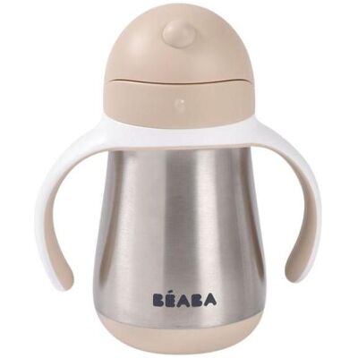 Beaba, Babyflasche, Strohhalmbecher Inox 250ml lehmbraun (250 ml) Beaba, Babyflasche, Strohhalmbecher Inox 250ml lehmbraun (250 ml)