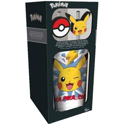 Stor, Kindergeschirr + Kinderbesteck, Pokémon Glas Tumbler mit Trinkhalmen Pikachu Stor, Kindergeschirr + Kinderbesteck, Pokémon Glas Tumbler mit Trinkhalmen Pikachu
